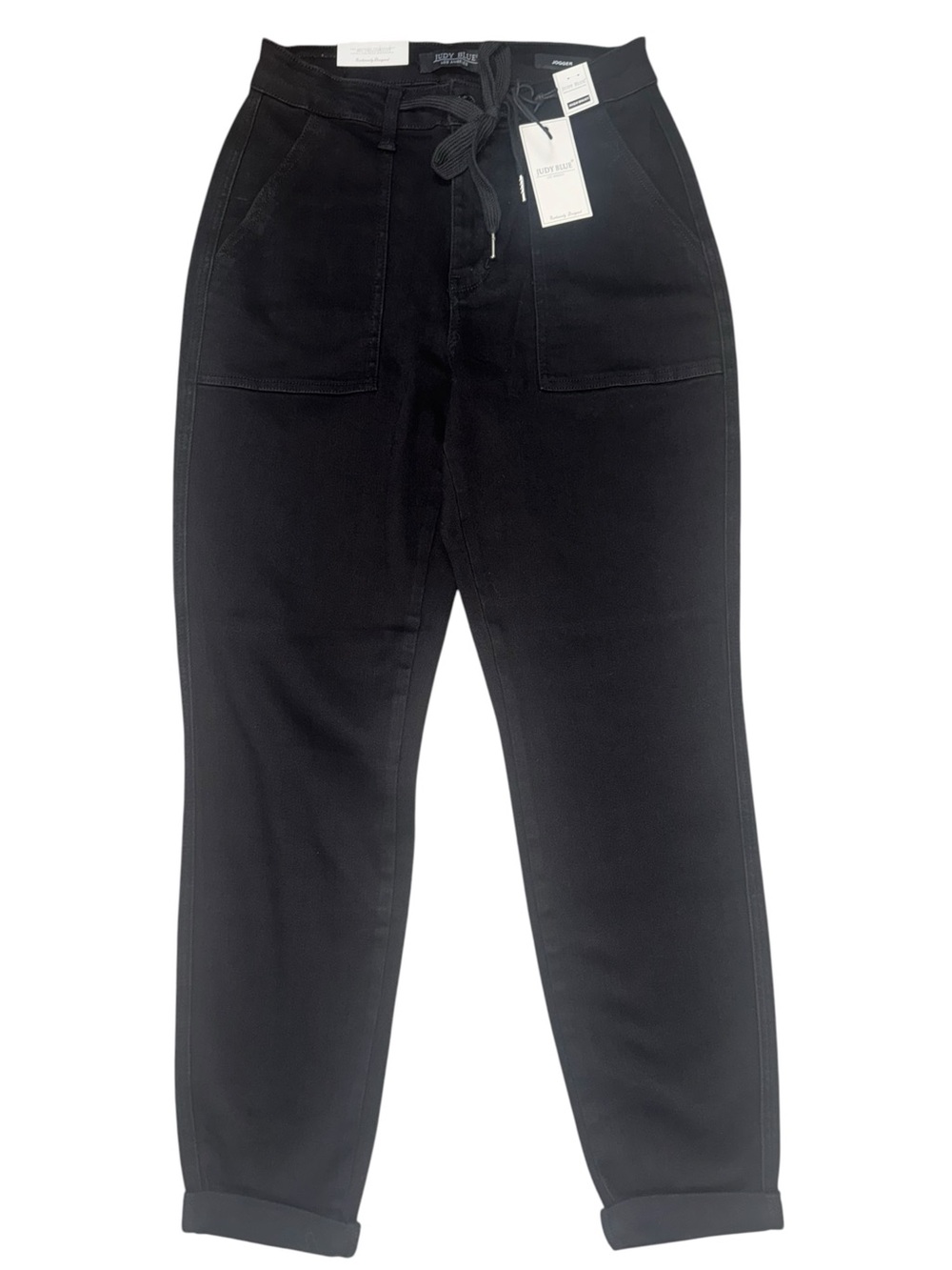 Judy Blue High Waist Black Jogger Jeans Women’s 5/27 NWT Stretch Waist